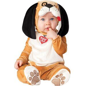 Baby Boys Girls InCharacter PUPPY LOVE DOG Costume Size 6/12 months Hood  NWT